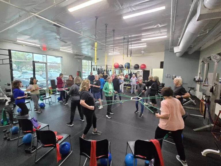 Group balance and fall prevention class