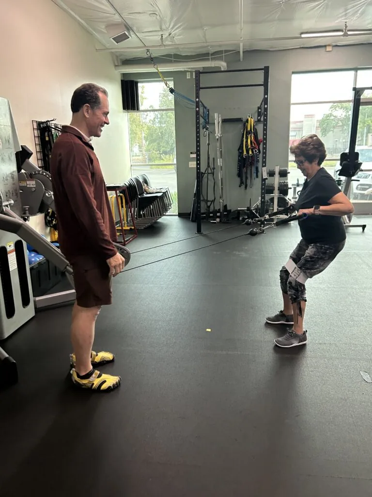 Post-rehabilitation training session